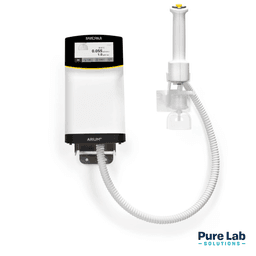 The Sartorius Smart Station, an ultrapure water dispenser, in the wall-mounted configuration.